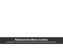 Tablet Screenshot of menucover.com